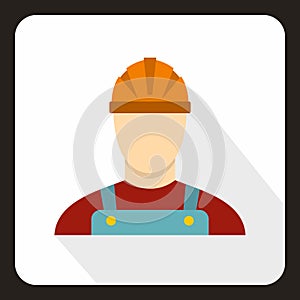 Builder icon, flat style