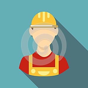 Builder icon, flat style