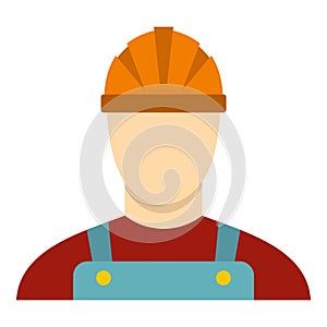 Builder icon, flat style