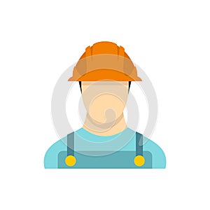 Builder icon, flat style