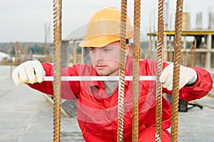 Builder with measure tape