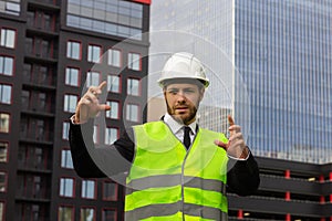 Builder new technology hologram template architecture workman  taskmaster