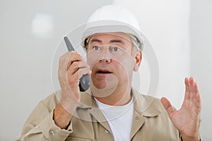 Builder on phone