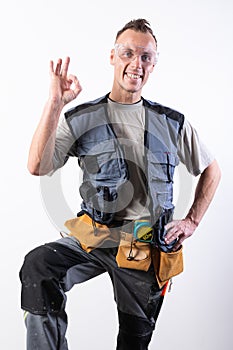 The builder shows the sign okay