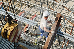 Builder with steel beam