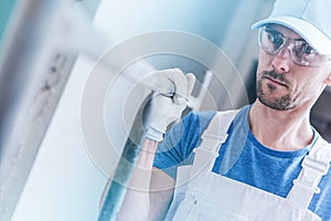 Builder Worker with Scaffolding