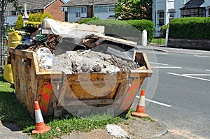 Builders Rubble Skip photo