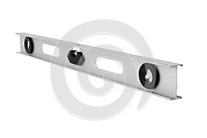 Builders spirit level isolated on white with clipping path