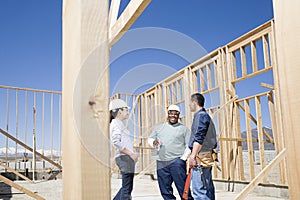 Builders taking a break