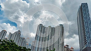 Buildigs and the clouds