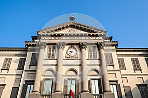 buildind of Accademia Carrara in Bergamo city