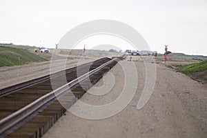 Buildind a railroad Track