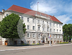The building of the administration of the city of Sovetsk. Kaliningrad region