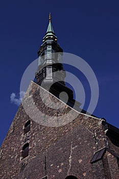 Building against a blue sky