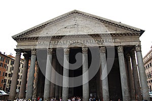 Building of ancient temple, the Pantheon, Rome, Italy