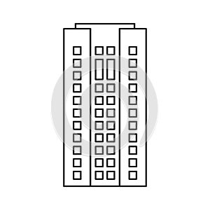 building architecture residential skyscraper outline