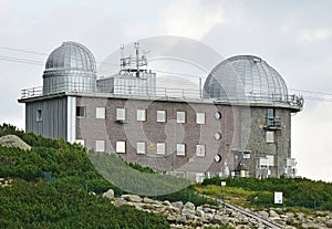 Building of the astronomical observer in the Tatra mountain, Slovakia