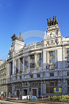 Building of Banco Bilbao Vizcaya, Madrid photo