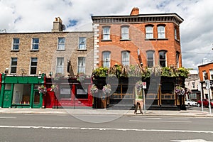 Building with bar or pub on street of Dublin city