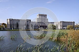 Building of Bauman Moscow State Technical University in Moscow, Russia.