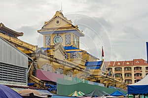 Building of Binh Tay Market in Cholon district of Saigon, Vietnam