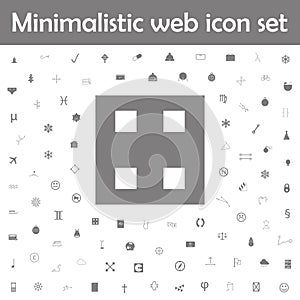 Building block toy icon. Web, minimalistic icons universal set for web and mobile