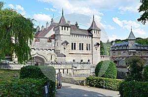 Building of the Burg Lichtenstein in Austria