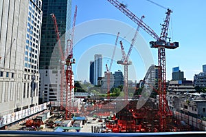 Building Business Construction Site at Bangkok Thailand