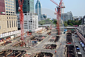 Budova obchod konstrukce na thajsko 