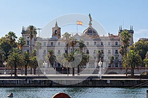 Building of Capitania General de Barcelona in Passeig de Colom, Barcelona, Spain photo