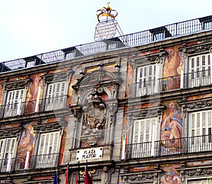 The Casa de la Panaderia. Plaza Mayor in Madrid. Spain.