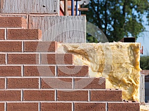 Building with cavity wall insulation