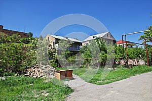 The building in the center of Yerevan, Armenia