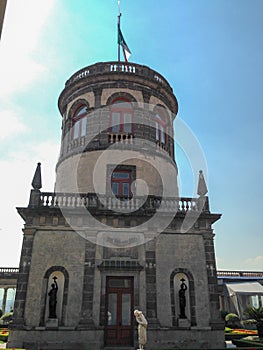 Building in Chapultepec Castle garden