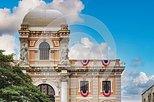 Building of City Hall in Old District Casco Viejo of Panama City, Panama