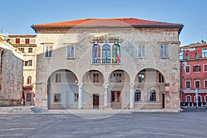 Building of City hall in Pula, Croatia