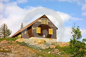 A building at a closed mining operation in yellowknife