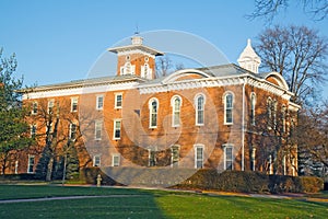 Building on a college campus in Indiana