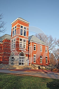 Building on a college campus in Indiana vertical