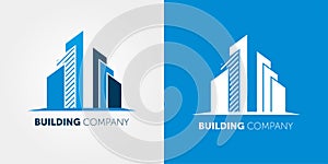 Building company logo. Modern Logo for real estate companies and home services.