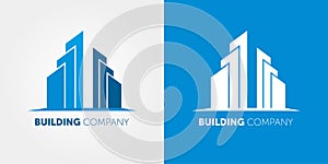 Building company logo. Modern Logo for real estate companies and home services.