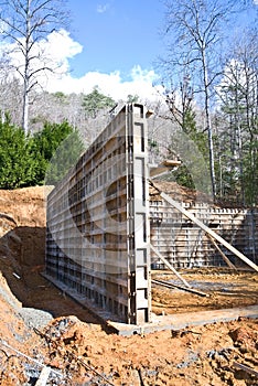 Building Concrete Foundation photo