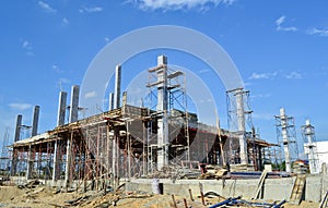 Building construct site of thailand photo