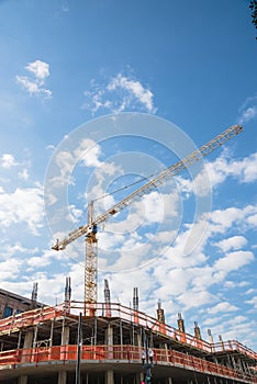 Building construction crane