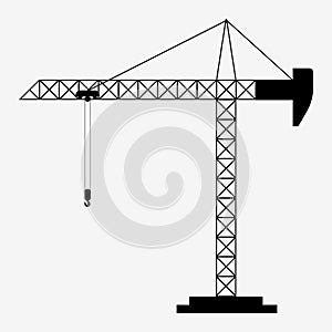 Building construction crane icon