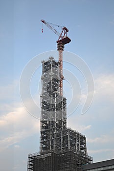 Building Construction crane nagoya achi japan