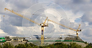 Building construction with ctain