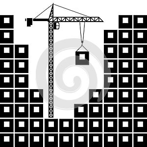 Building construction icon