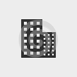 Building, construction, icon, flat illustration isolated vector sign symbol - construction tools icon vector black - Vector