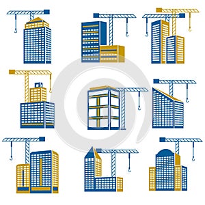 Building construction icons